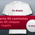 Oferta camisetas más chapas - Valencia Serigrafía