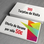 oferta tarjeta de visita verano - valencia serigrafia