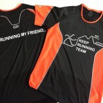 estampacion vinilo camisetas keep running team - valencia serigrafia
