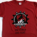 camiseta serigrafia congreso cnt - valencia serigrafia