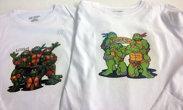 camisetas transfer tortugas ninjas - valencia serigrafia
